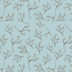 Bio-Sommersweat, Winterspaß, Zweige Blau