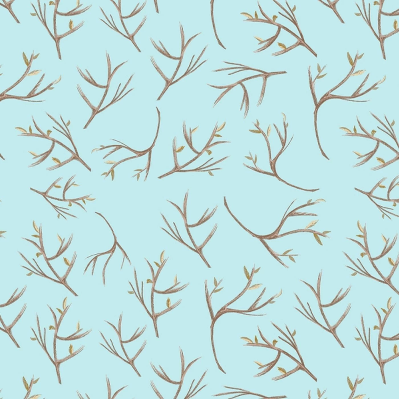 Bio-Sommersweat, Winterspaß, Zweige Türkis 1 Bio-Sommersweat, Winterspaß, Zweige Türkis