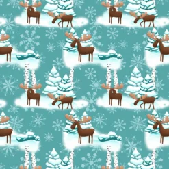 Bio-Sweat Elchtastisch, Elche, Weihnachtsbäume & Schnee, Sommersweat