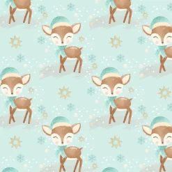 Bio-Sweat Eule & Reh, Reh Blau, Sommersweat