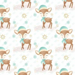 Bio-Sweat Eule & Reh, Reh Weiß, Sommersweat