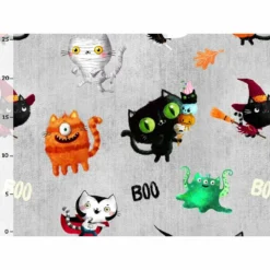 Bio-Sweat Monstastisch Denim Look, Halloween Spezial, Sommersweat