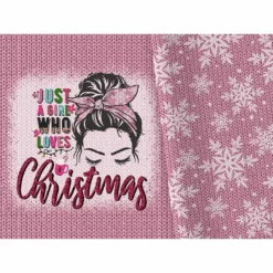 Bio-Sweat, XL PANEL + Kombistoff, Hello Santa, Rosa, Perfekt Passend