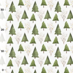 Canvas, Bäume, Adventskalender-Kombistoff A Christmas Story