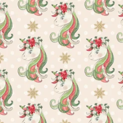 Canvas, Einhorn Beige, Adventskalender Kombistoff