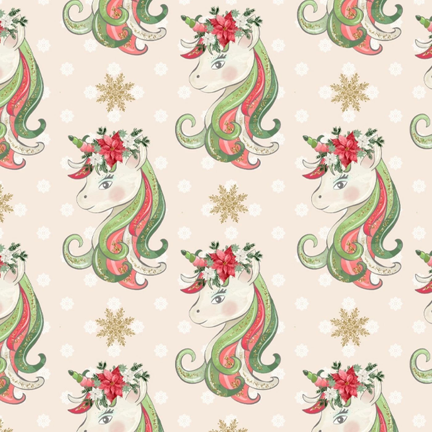 Canvas, Einhorn Beige, Adventskalender Kombistoff 1 Canvas, Einhorn Beige, Adventskalender Kombistoff