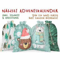 Canvas, Eiskristalle, Adventskalender-Kombistoff 5 Canvas, Eiskristalle, Adventskalender-Kombistoff -Outlet STOFFWELTEN Store canvas eiskristalle adventskalender kombistoff 13