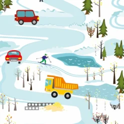 Canvas, Fahrzeuge Winterlandschaft