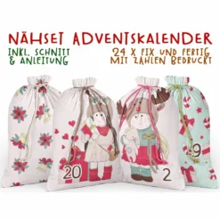 Canvas, Girly Winter, Adventskalender-Kombistoff -Outlet STOFFWELTEN Store canvas girly winter adventskalender kombistoff3