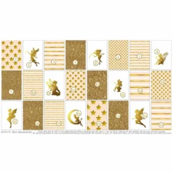Canvas, Goldy-stripes, Adventskalender-Kombistoff -Outlet STOFFWELTEN Store canvas goldy stripes adventskalender kombistoff3