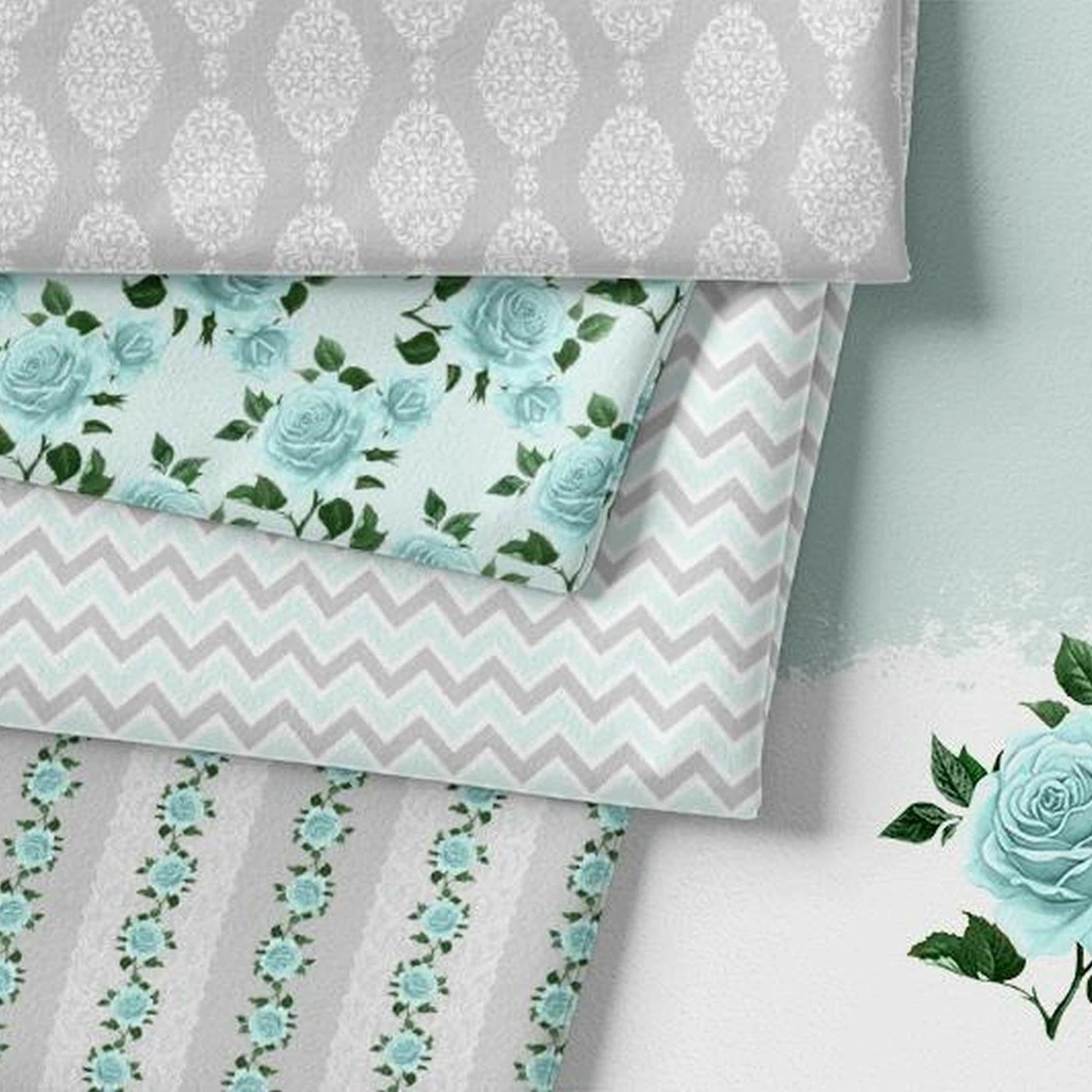 CANVAS, Love Rose, Chevron Aqua 2 CANVAS, Love Rose, Chevron Aqua – Bild 2