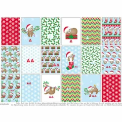 Canvas, Schneeflocken, Adventskalender-Kombistoff -Outlet STOFFWELTEN Store canvas schneeflocken adventskalender kombistoff3