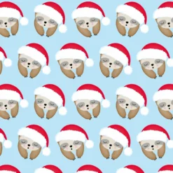 Chilly Das XMAS Faultier Auf Super Weicher, ägyptischer Baumwolle, Weihnachten