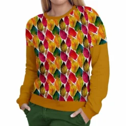Damen Sweater (Nähset) Blätter
