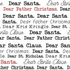 Dear Santa Auf Hochwertiger, Super Weicher, ägyptischer Baumwolle, Weihnachten