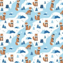 Fuchswinter Auf Hochwertiger, Super Weicher, ägyptischer Baumwolle, Weihnachten