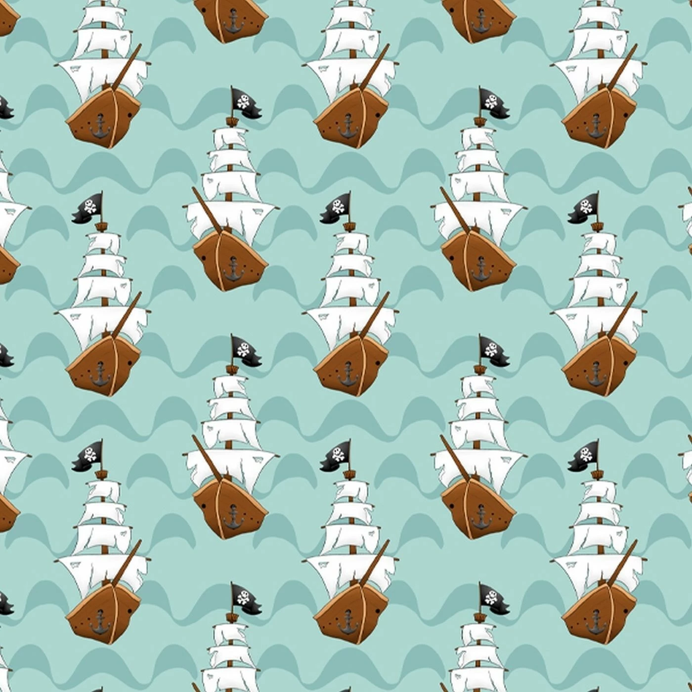 Kapitän Krake, Piratenschiffe, BIO-Jersey 1 Kapitän Krake, Piratenschiffe, BIO-Jersey