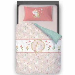 Kinderbettwäsche, Einhorn (Nähset)