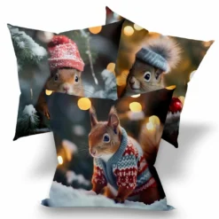Kissen 3er SET Eichhörnchen (Nähset)