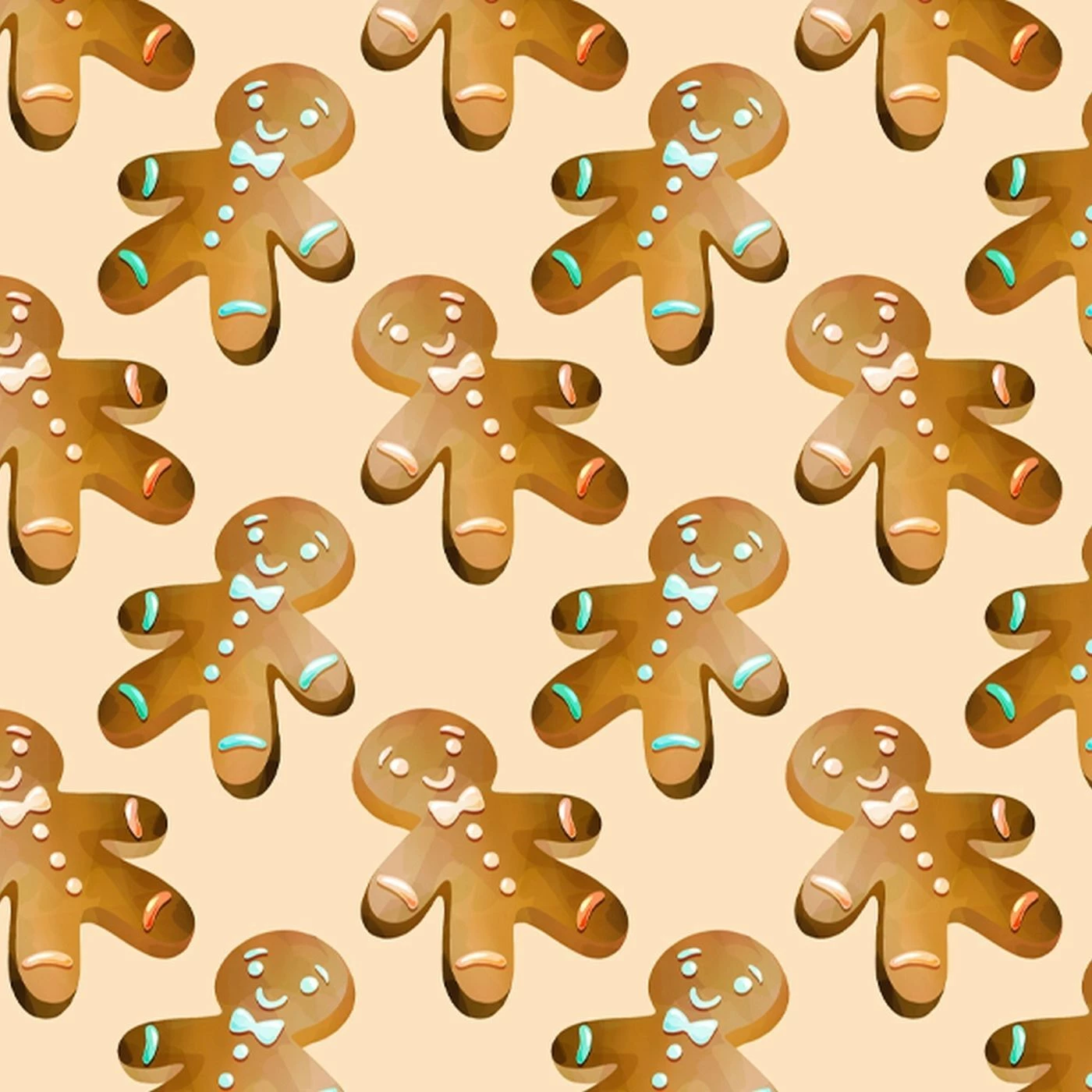 Lebkuchen Auf Hochwertiger, Super Weicher, ägyptischer Baumwolle, Weihnachten 1 Lebkuchen Auf Hochwertiger, Super Weicher, ägyptischer Baumwolle, Weihnachten