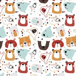 Musselin, Bärenköpfe, Scandic Kids