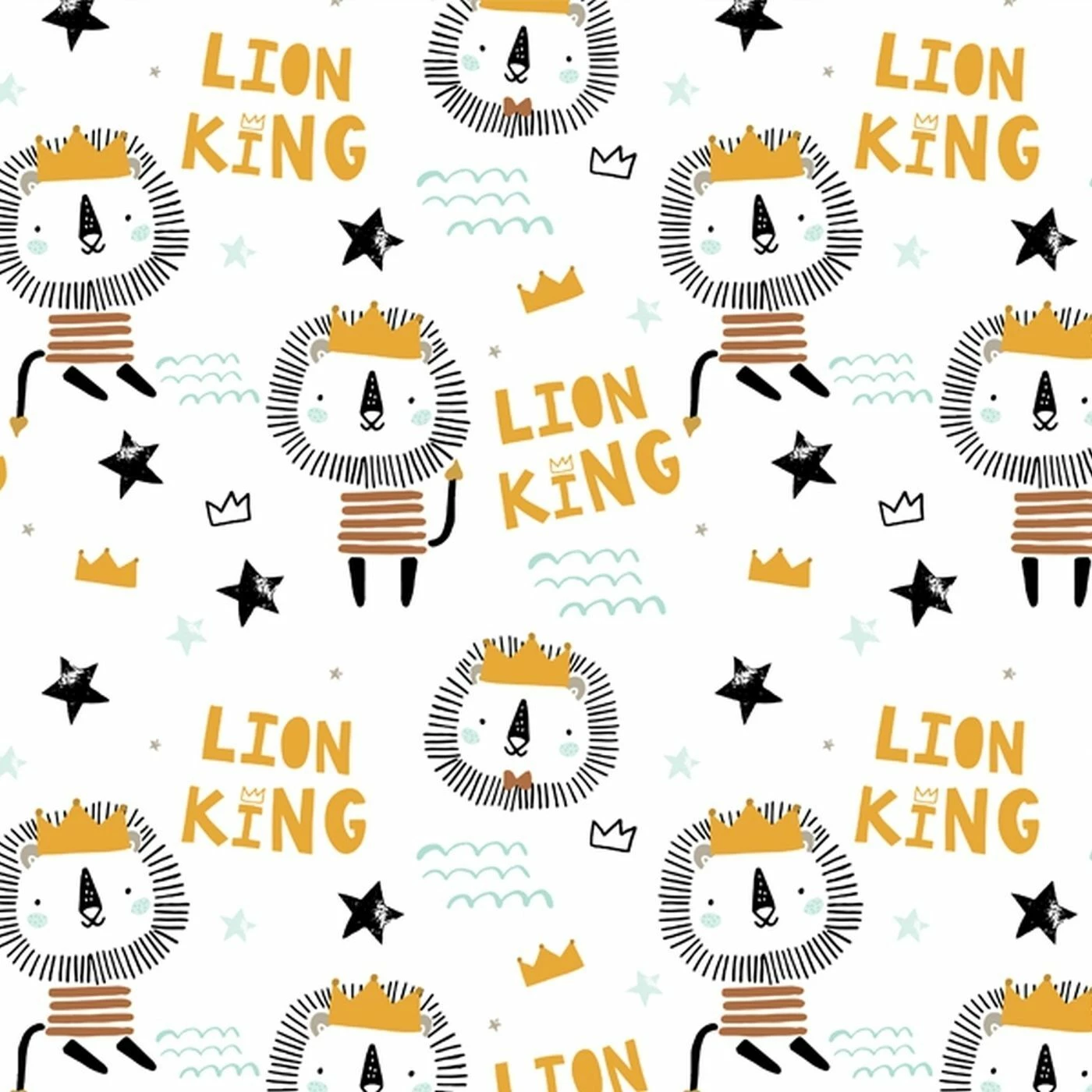 Musselin, Löwe, Scandic Kids 1 Musselin, Löwe, Scandic Kids