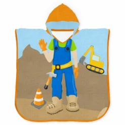 Musselin-Poncho, Bauarbeiter (Nähset)