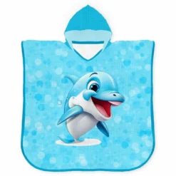 Musselin-Poncho, Delfin (Nähset)