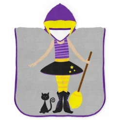 Musselin-Poncho, Hexe (Nähset)