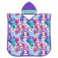 Musselin-Poncho, Meerjungfrauen (Nähset)