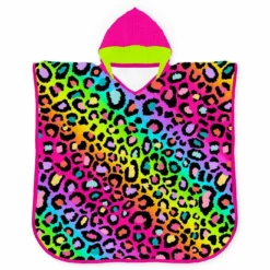 Musselin-Poncho, Rainbow Leomuster (Nähset)