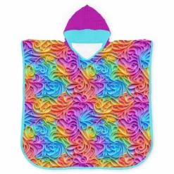 Musselin-Poncho, Rainbow (Nähset)