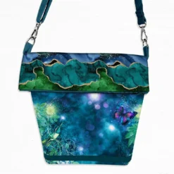 Nähset Foldover Bag Tasche, Aquarell, Inkl. Schnittmuster + Anleitung