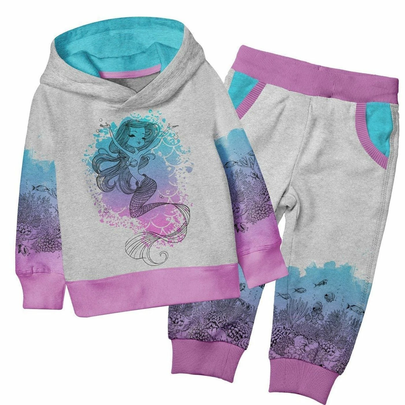 Nähset Hoodie "Meerjungfrau" 098 2 Nähset Hoodie "Meerjungfrau" 098 – Bild 2