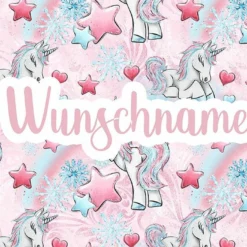 Nähset Kinder-Schürze Mit WUNSCHNAME, Ella Einhorn II, Inkl. Schnittmuster + Anleitung -Outlet STOFFWELTEN Store naehset kinder schuerze mit wunschname ella einhorn ii inkl schnittmuster anleitung3