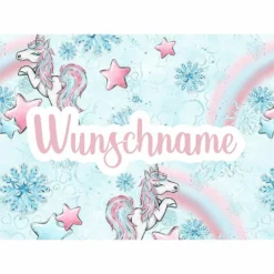 Nähset Kinder-Schürze Mit WUNSCHNAME, Ella Einhorn, Inkl. Schnittmuster + Anleitung -Outlet STOFFWELTEN Store naehset kinder schuerze mit wunschname ella einhorn inkl schnittmuster anleitung3