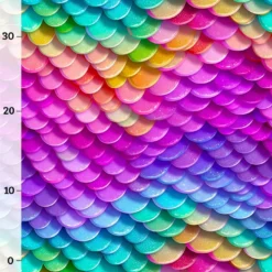 Ocean Friends, Schuppen "Regenbogen" Bio-Jersey