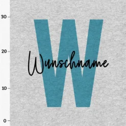 PANEL Inkl. Kombistoff Buchstabe "Türkis", Sweat Grau Meliert 8 PANEL Inkl. Kombistoff Buchstabe "Türkis", Sweat Grau Meliert -Outlet STOFFWELTEN Store panel inkl kombistoff buchstabe tuerkis sweat grau meliert3