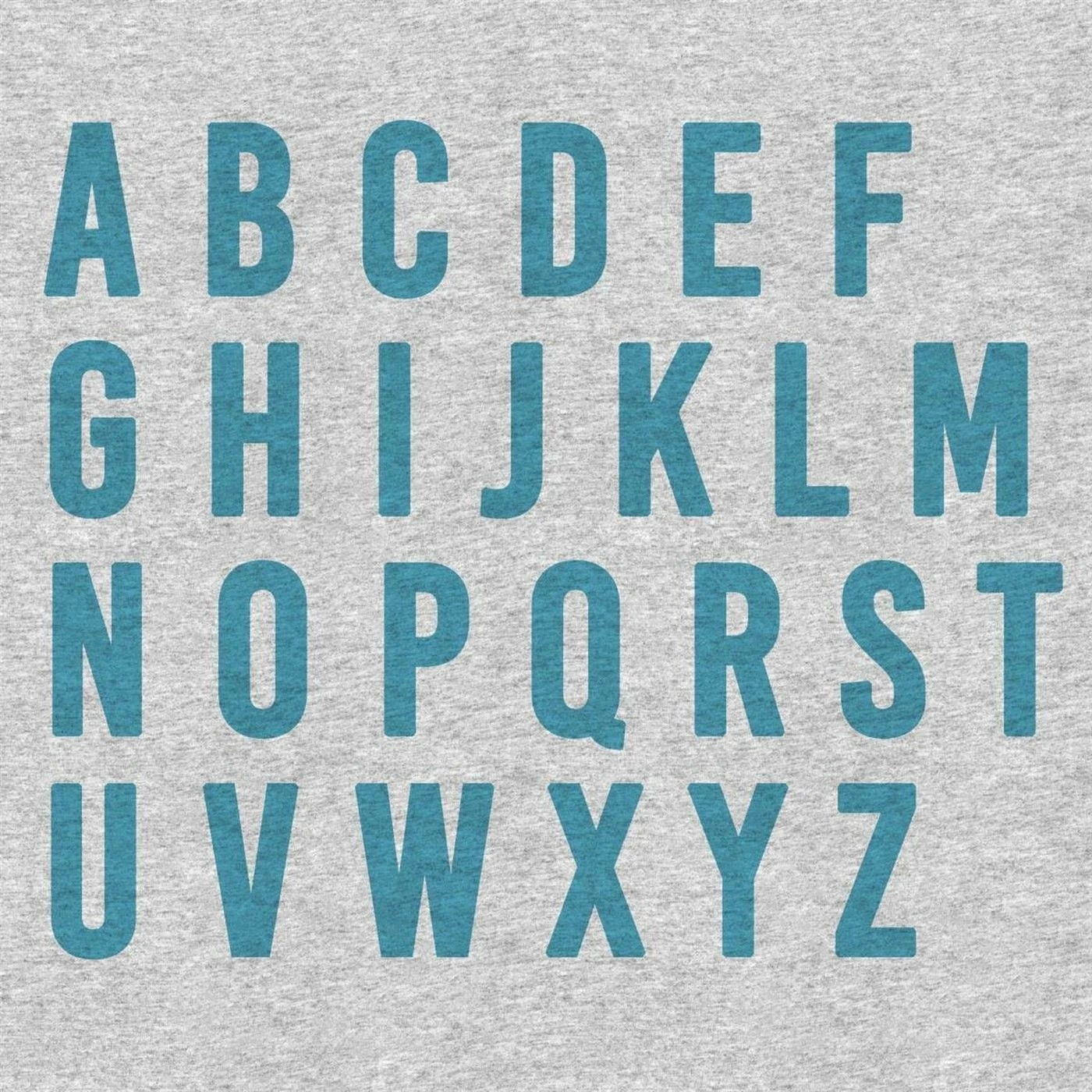 PANEL Inkl. Kombistoff Buchstabe "Türkis", Sweat Grau Meliert 6 PANEL Inkl. Kombistoff Buchstabe "Türkis", Sweat Grau Meliert – Bild 6