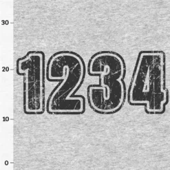 PANEL Inkl. Kombistoff Jahreszahl "Grau", Sweat Grau Meliert -Outlet STOFFWELTEN Store panel inkl kombistoff jahreszahl grau sweat grau meliert3