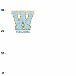 PANEL Inkl. Kombistoff Wunschname "Blau", Jersey -Outlet STOFFWELTEN Store panel inkl kombistoff wunschname blau jersey3