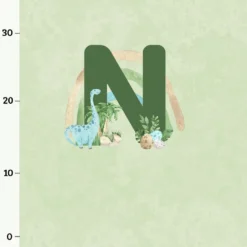 PANEL Inkl. Kombistoff Wunschname "Dino", Jersey -Outlet STOFFWELTEN Store panel inkl kombistoff wunschname dino jersey2