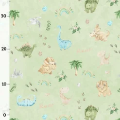 PANEL Inkl. Kombistoff Wunschname "Dino", Jersey -Outlet STOFFWELTEN Store panel inkl kombistoff wunschname dino jersey3