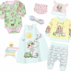 Puppenkleidung SET 8 Tlg. "Mädchen" Ballerina (Nähset)