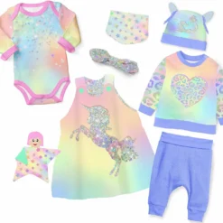 Puppenkleidung SET 8 Tlg. "Mädchen" Little Lama (Nähset)