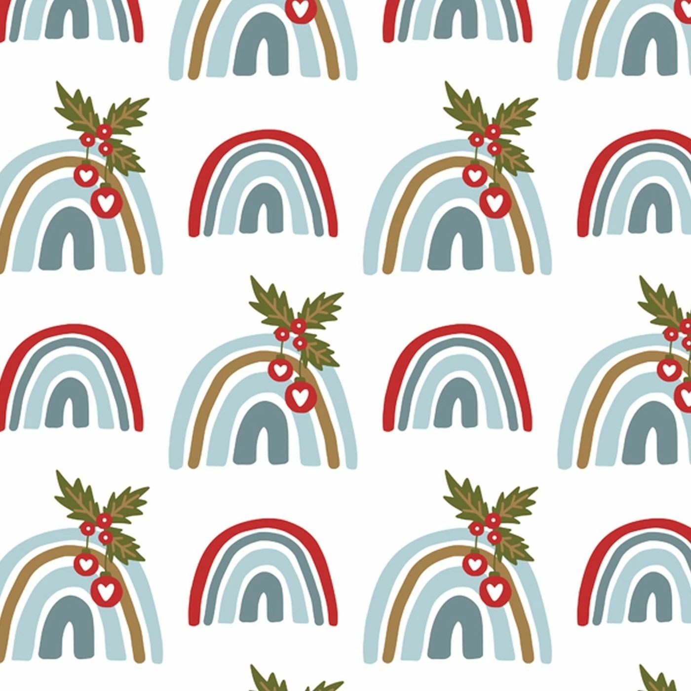 Regenbogen, BIO-Jersey, Weihnachten 1 Regenbogen, BIO-Jersey, Weihnachten