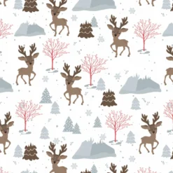 Rehe Auf Hochwertiger, Super Weicher, ägyptischer Baumwolle, Weihnachten