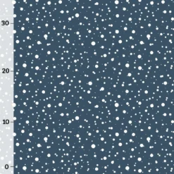 Schneeflocken Denim Blau Kombistoff (Rentier) Sommersweat