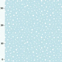 Schneeflocken Türkis Hell Kombistoff (Eisbär) Sommersweat