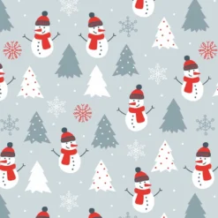 Schneemänner Auf Hochwertiger, Super Weicher, ägyptischer Baumwolle, Weihnachten